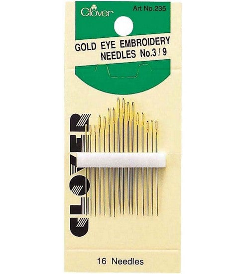 Clover - Gold Eye Embroidery Needle #3-9 – Accessories Unlimited