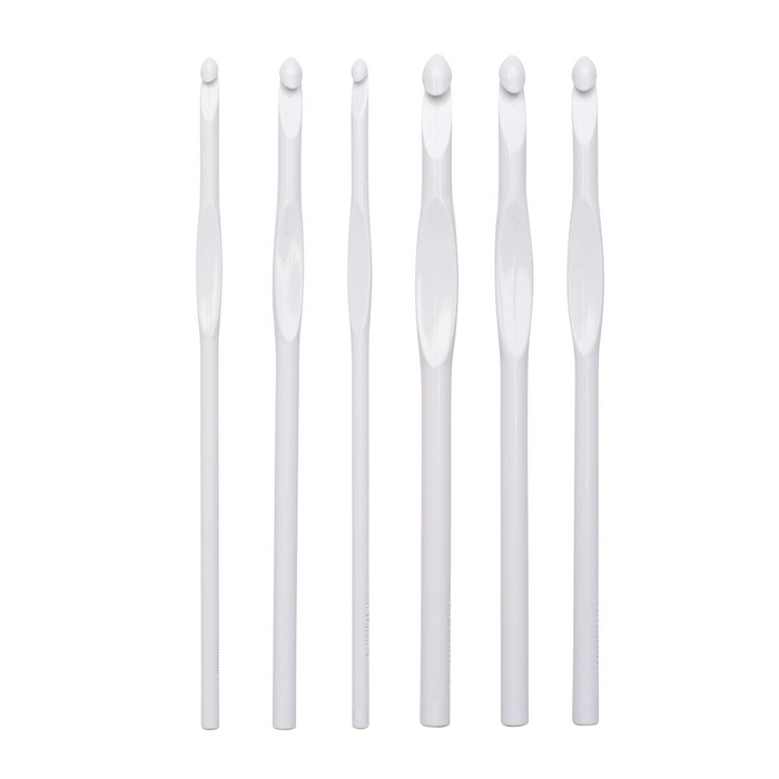 Susan Bates - Luxite - Plastic Crochet Hook Set F-K