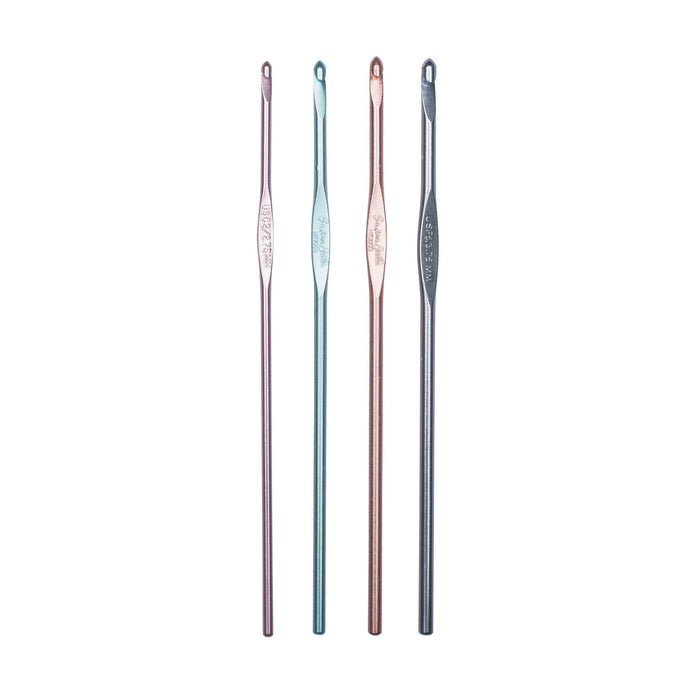 Susan Bates - Silvalume - Crochet Hook Set C-F