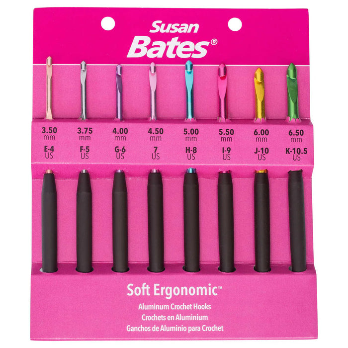 Susan Bates - Soft Ergonomic Crochet Set - E - K