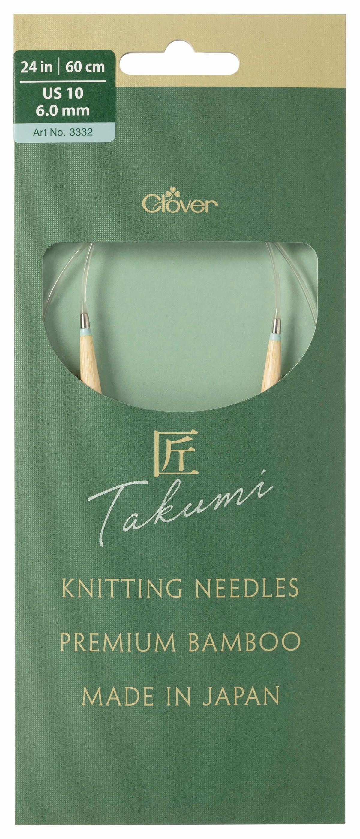 Clover 24" PRO Takumi Circular Needles Bamboo — Accessories Unlimited