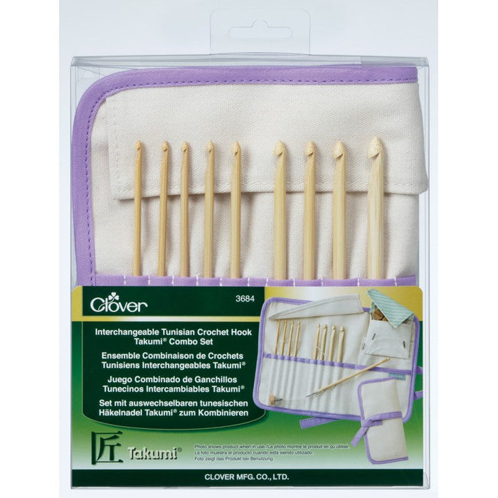 Clover - I.C. Tunisian Crochet Hook "Takumi" Combo Set