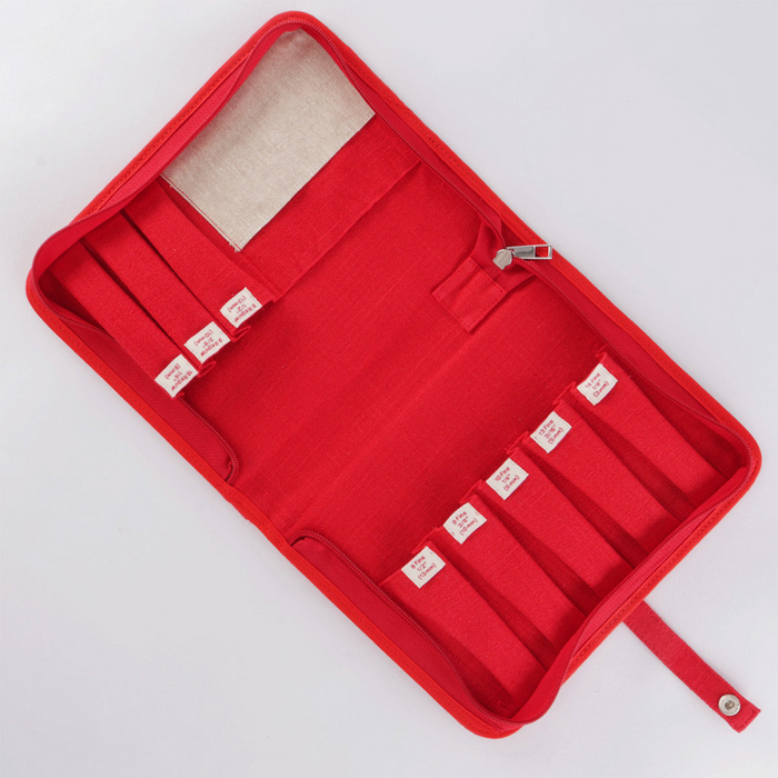 Oxford - Scarlet Red - Empty Punch Needle Case