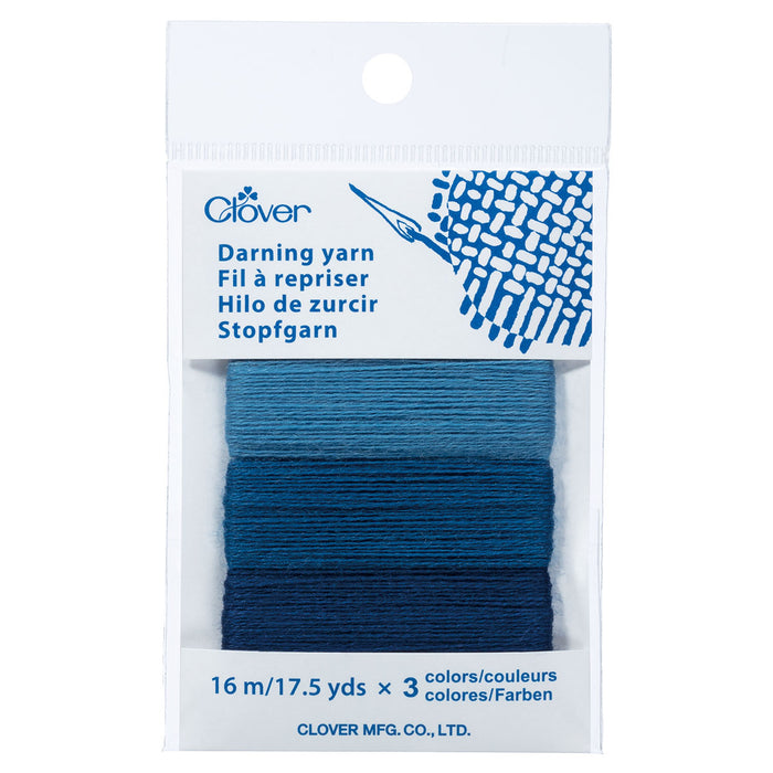 Clover Darning Yarn Denim