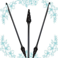 Nirvana - 7" Ebony Crochet Hooks