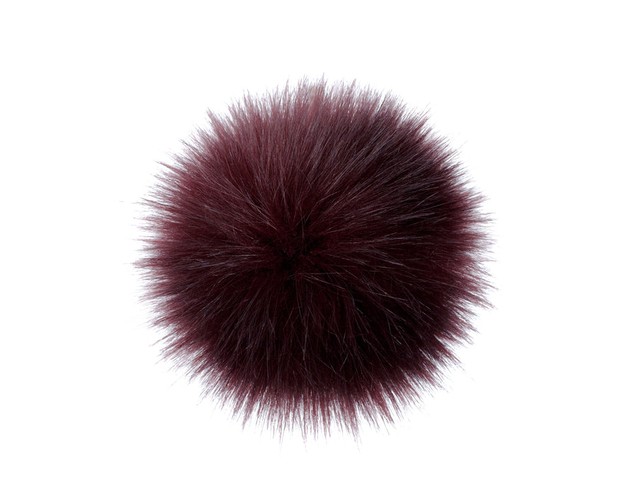 Lovafur - Faux Fox Pom-Poms - Wine