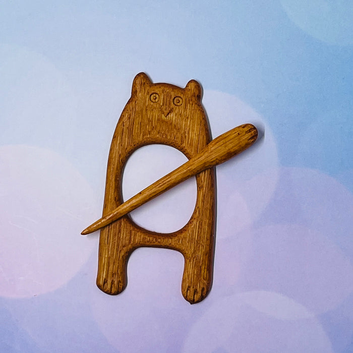 Coley - Wooden Shawl Pin