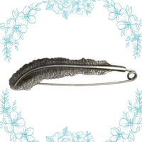 HiyaHiya - Feather Shawl Pin Antique
