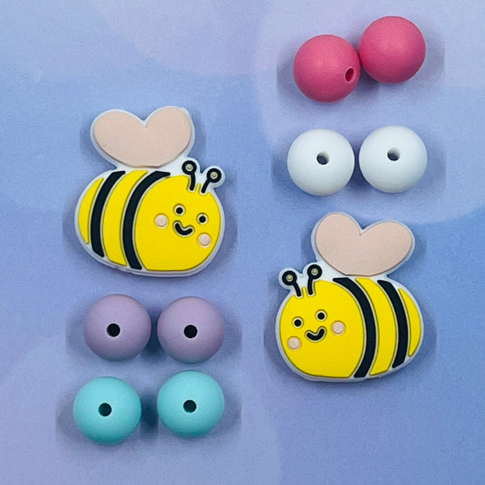 Coley - Needle Topper Set - Yellow Bee with Heart