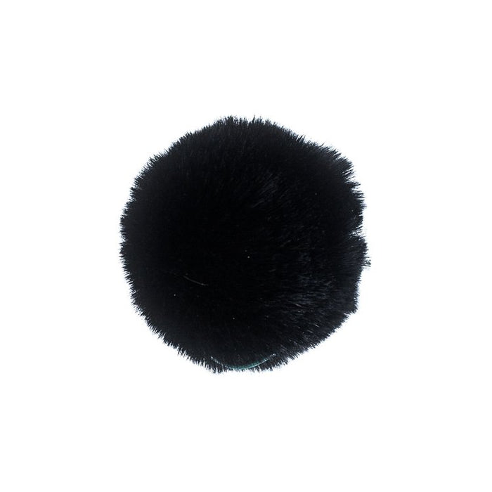 Lovafur - Faux Fox Pom-Poms - Kids Black