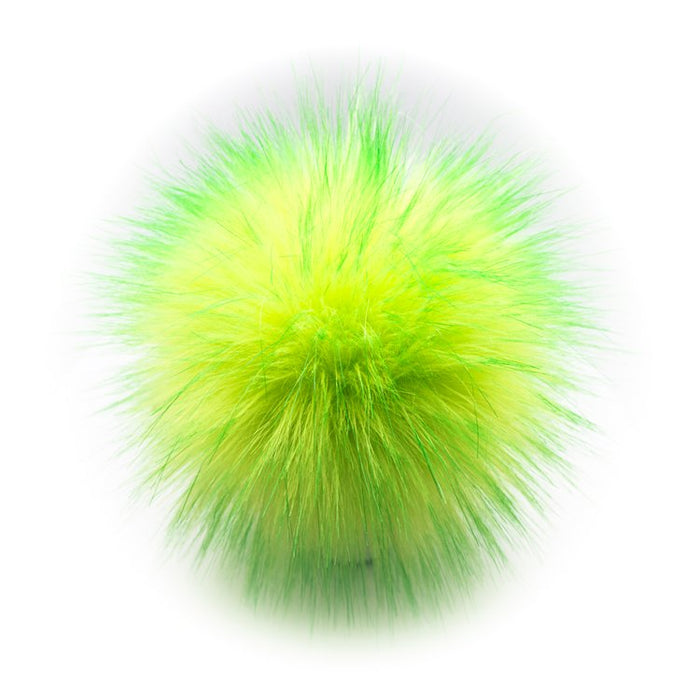 Lovafur - Faux Fur Pom-Poms - Neon Green
