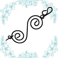 Nirvana - Swirl Shawl Pin - Black