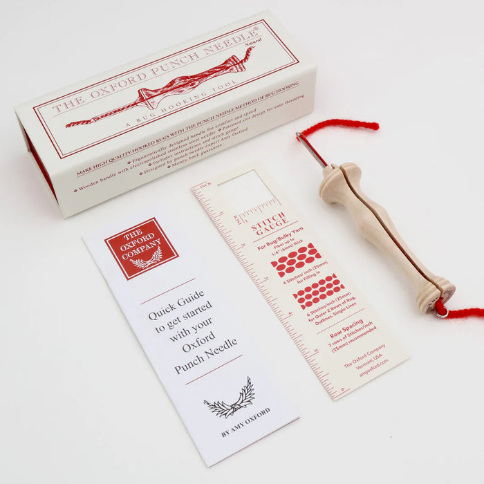 Oxford - Natural Wood - Punch Needle - Fine Point