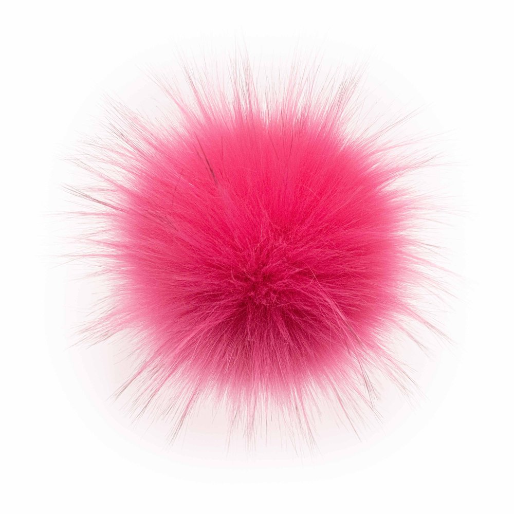 Lovafur - Faux Raccoon Pom-Poms - Pink