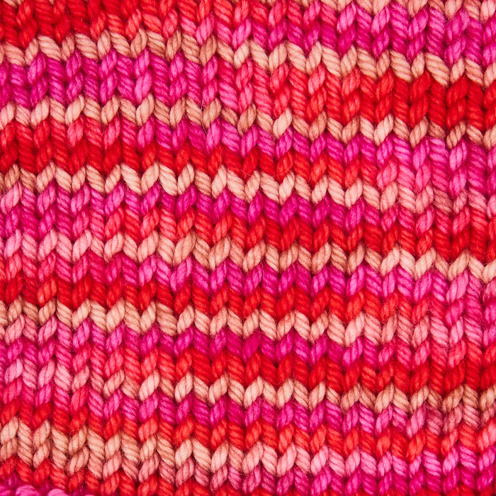 Symfonie Hand Dyed Yarns -  Bella Variegated - Extrafine Merino (Worsted) - Rhubarb