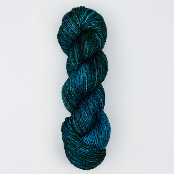 Symfonie Hand Dyed Yarns -  Bella Variegated - Extrafine Merino (Worsted) - Tucson Teal