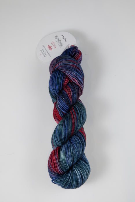 Symfonie Hand Dyed Yarns - Viva Variegated - Superwash Merino DK - Twilight Flame