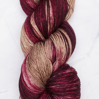 Symfonie Hand Dyed Yarns -Terra Variegated (Superwash Merino & Nylon Sock Yarn) - Cafe Rose