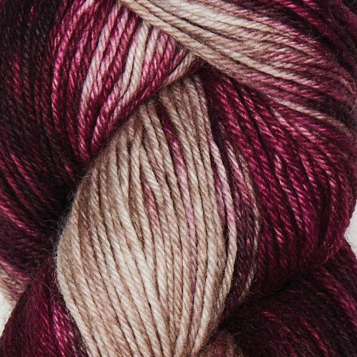 Symfonie Hand Dyed Yarns - Terra Variegated (Superwash Merino & Nylon Sock Yarn) - Cafe Rose