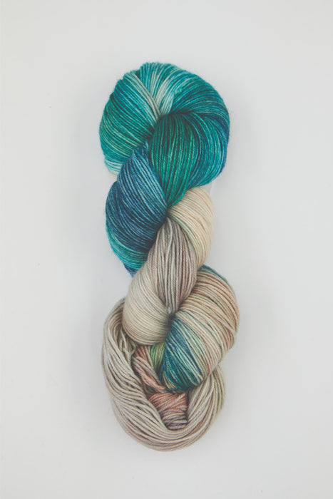 Symfonie Hand Dyed Yarns - Terra Variegated (Superwash Merino & Nylon Sock Yarn) - Sandy Sea