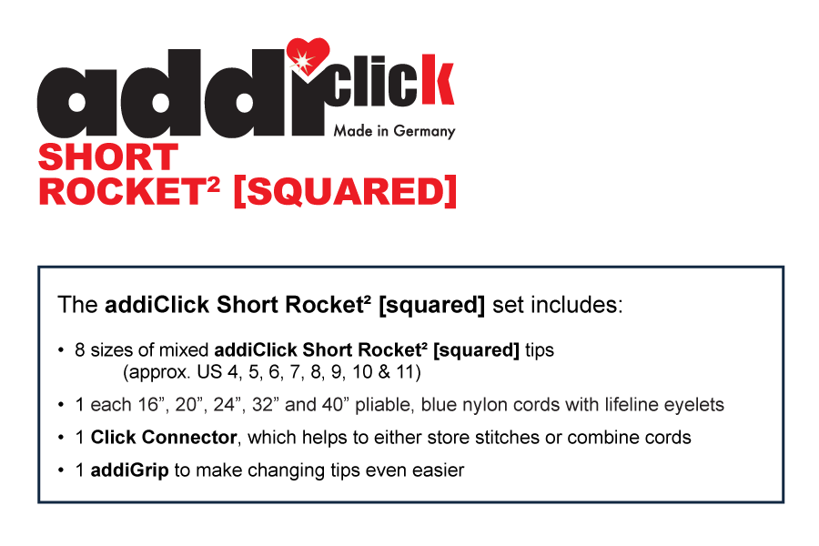 addiClick - Set - Rocket2 [squared] 3.5" Short Tips - 730