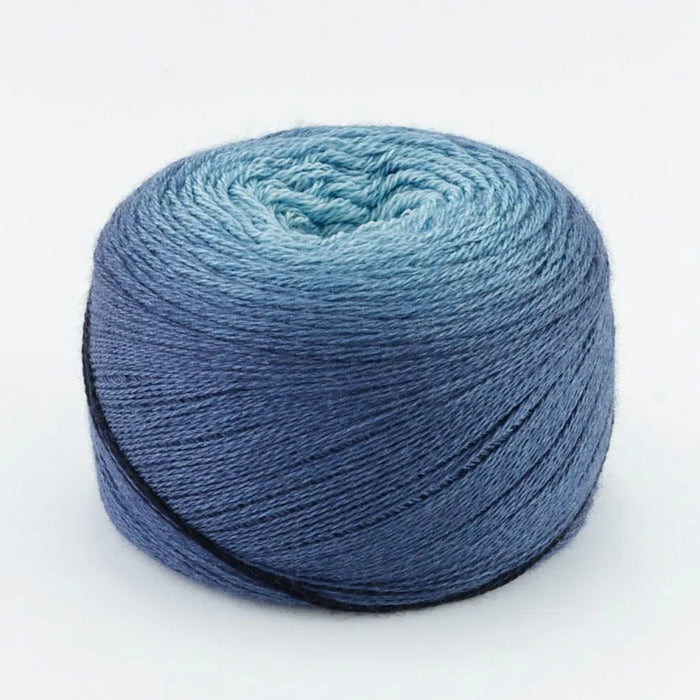 Symfonie Hand Dyed Yarns - Diva Gradient - Merino & Silk Lace Weight - Indigo Blues