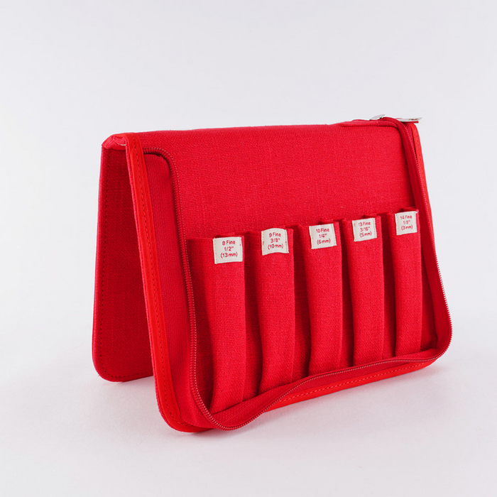 Oxford - Scarlet Red - Empty Punch Needle Case