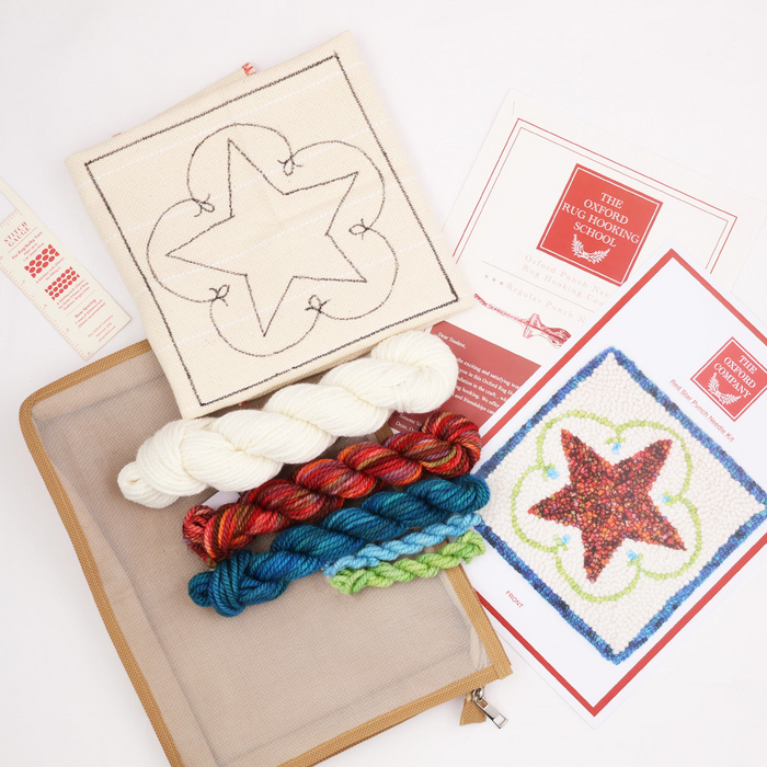 Oxford - Punch Needle Kit - Star Red
