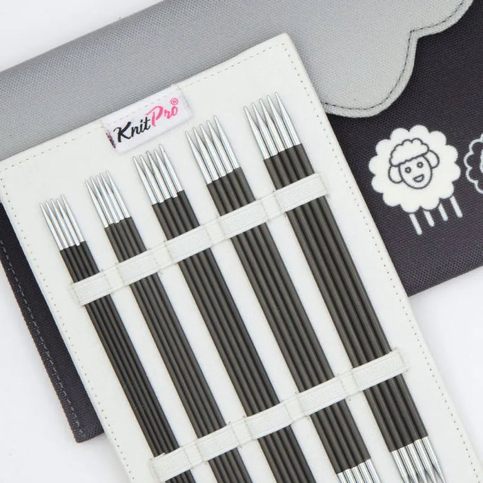 KnitPro - Karbonz - 6 in. (15cm) Double Pointed Needle Deluxe Set