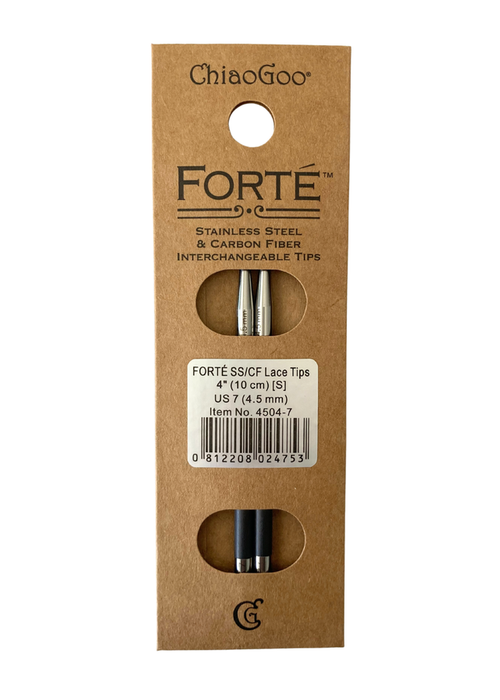 ChiaoGoo - Forte SS/CF Lace Tips - 4 in.