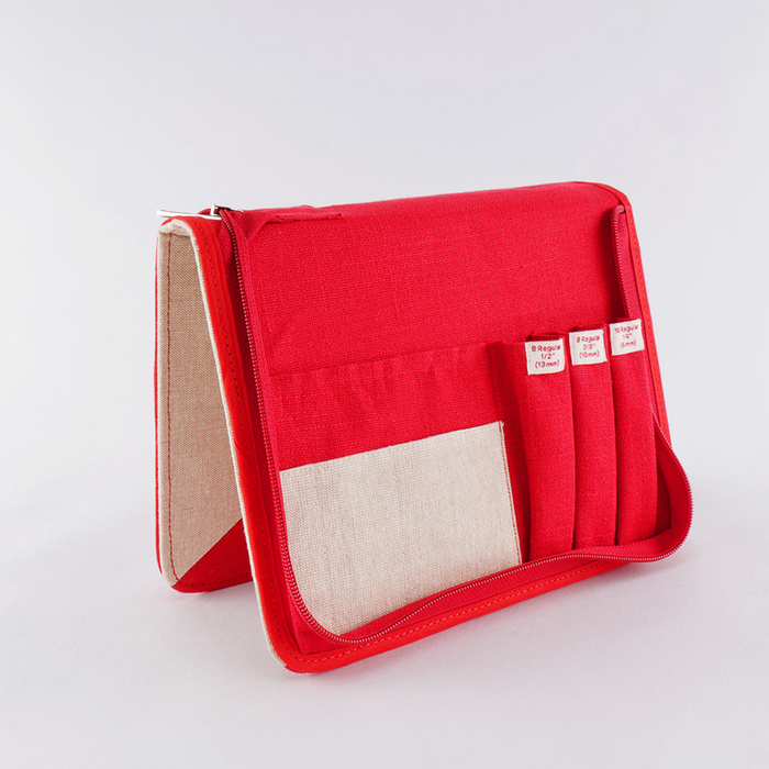 Oxford - Scarlet Red - Empty Punch Needle Case