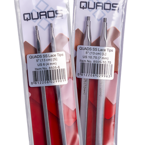 ChiaoGoo - QUADS SS Lace Circular Tips - 5 in.