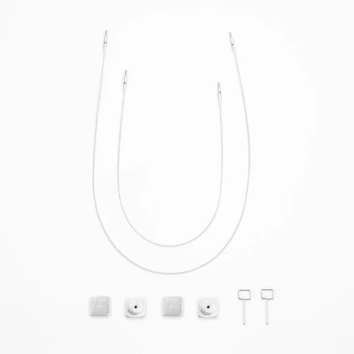 KnitPro - PETITE Cables (Fixed) - SS w/ Silver Connectors