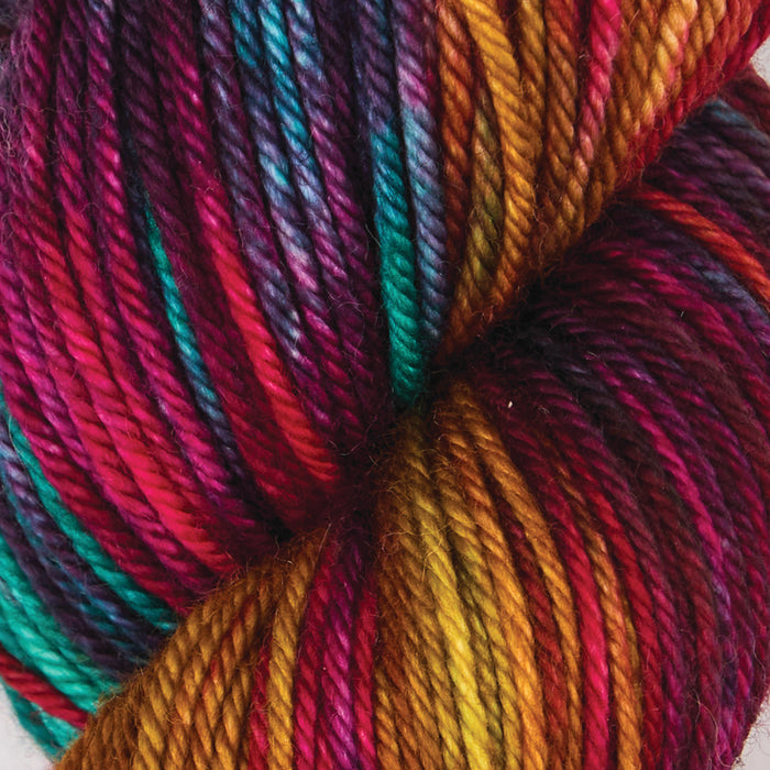 Symfonie Hand Dyed Yarns -  Bella Variegated - Extrafine Merino (Worsted) - Party Lights