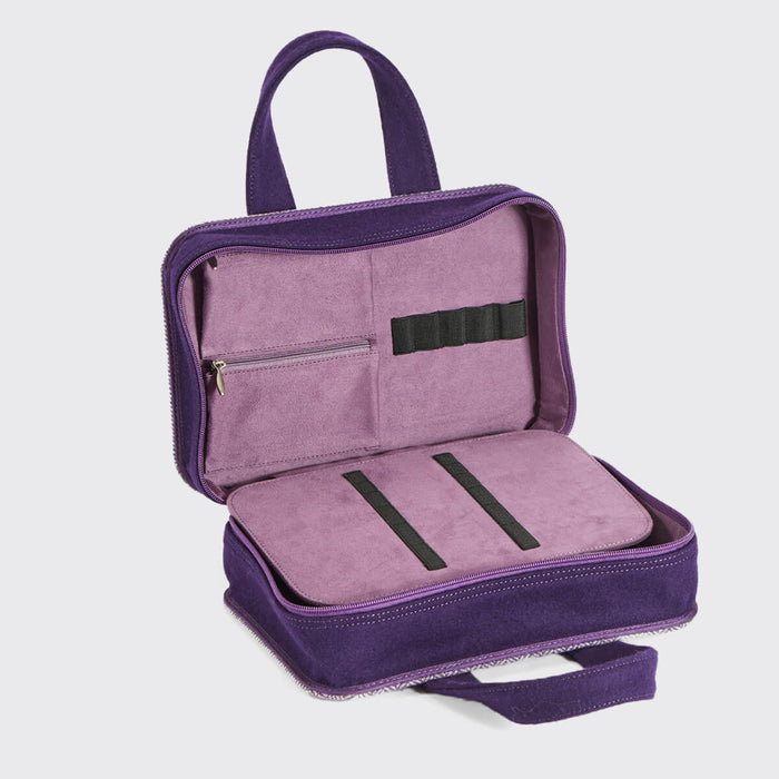 KnitPro - Snug - Doctor Bag - Purple Tweed & Felt (Large)