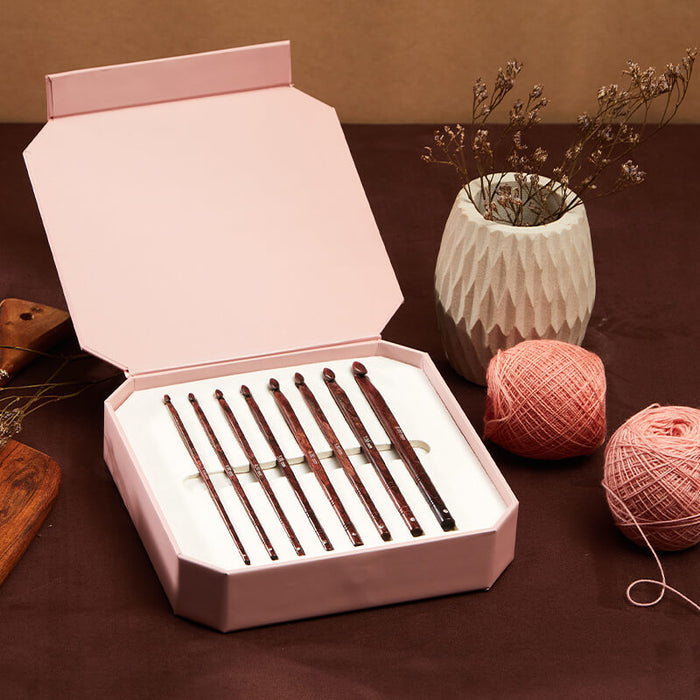 KnitPro - Symfonie Rose - Crochet Hook Gift Set Satin Paper Box