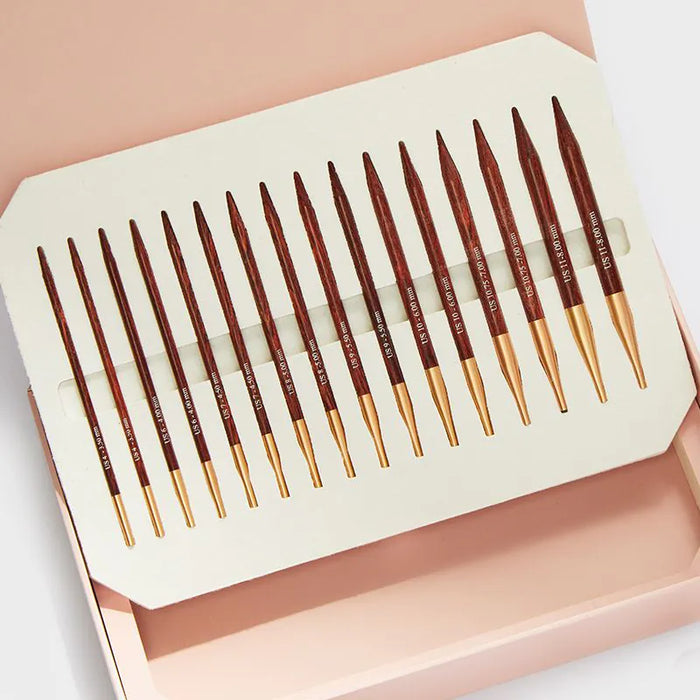 KnitPro - Symfonie Rose - 5 in. Normal IC Deluxe Gift Set Faux Leather Box