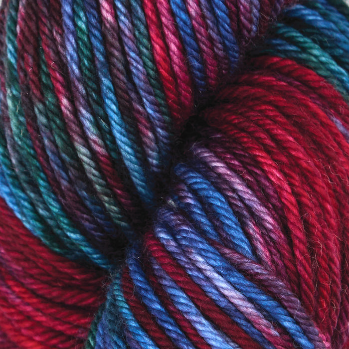 Symfonie Hand Dyed Yarns -  Bella Variegated - Extrafine Merino (Worsted) - Twilight Flame