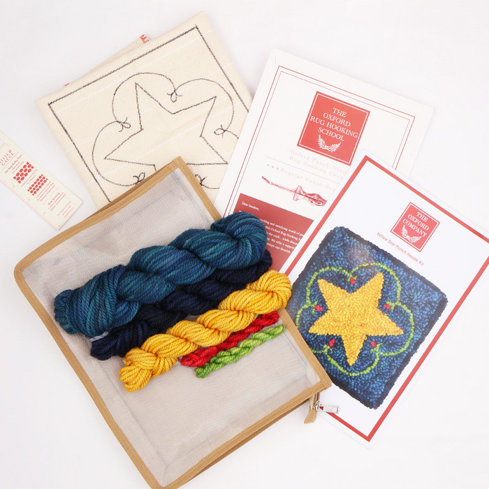 Oxford - Punch Needle Kit - Star Yellow