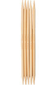ChiaoGoo - Natural Bamboo - 5" Double Point - 1015