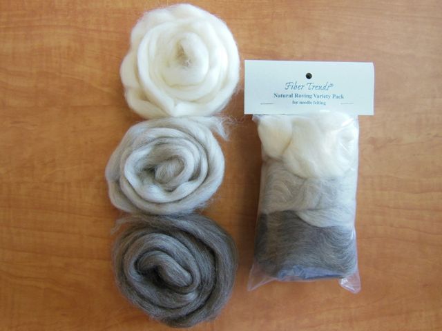 Fiber Trends - Packaged Wool Roving - Natural Variety Pack