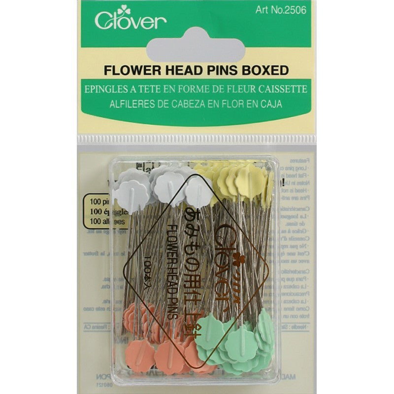 Clover - Flower Head Pins (Boxed/100pcs)