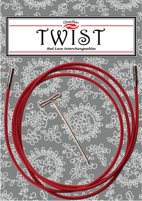 ChiaoGoo - TWIST - Large - Red Cord (for size 9 TO 15)