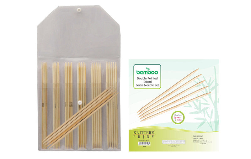Knitter's Pride - Bamboo - 8" Double Pointed Needle Set - 900526