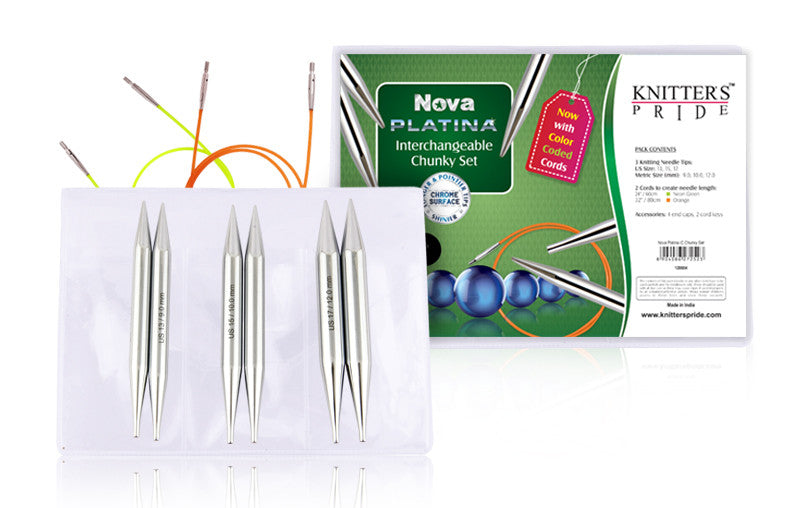 Knitter's Pride - Nova Platina - 4.5" Interchangeable Needle Set Chunky - 120604
