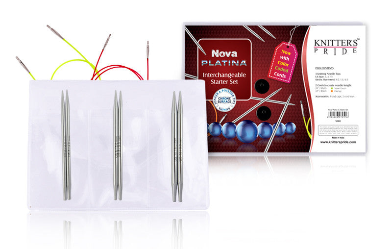 Knitter's Pride - Nova Platina - 4.5" IC Needle Set Starter  (D)