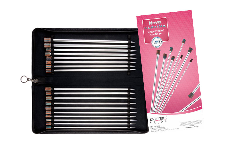 Knitter's Pride - Nova Platina - 14" Single Point Needle Set (D)