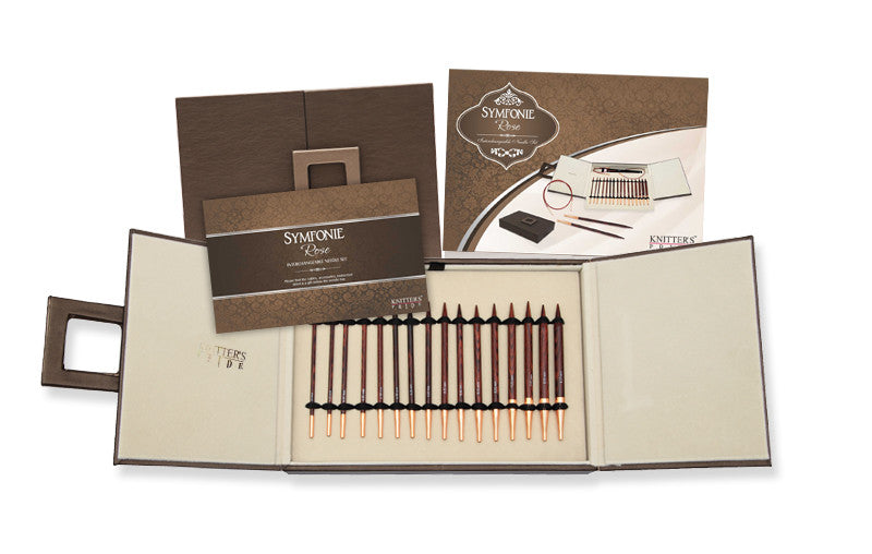 Knitter's Pride - Symfonie Rose -  Interchangeable Set Deluxe in Faux Leather Box