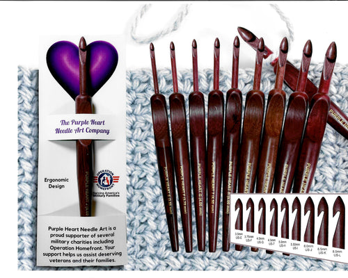 Purple Heart Ergonomic 6" Crochet Hook