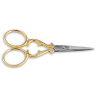 Tamsco - Victorian Scissor 3.5" with Gold Handle